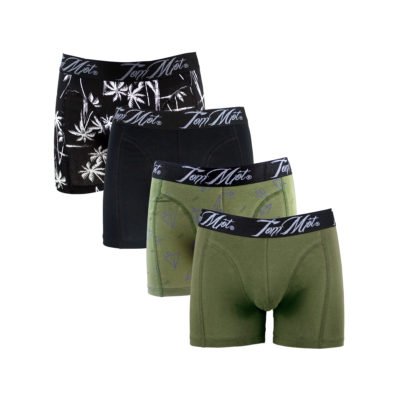 Boxers Tom Mot Black & Green Premium 4 Pack